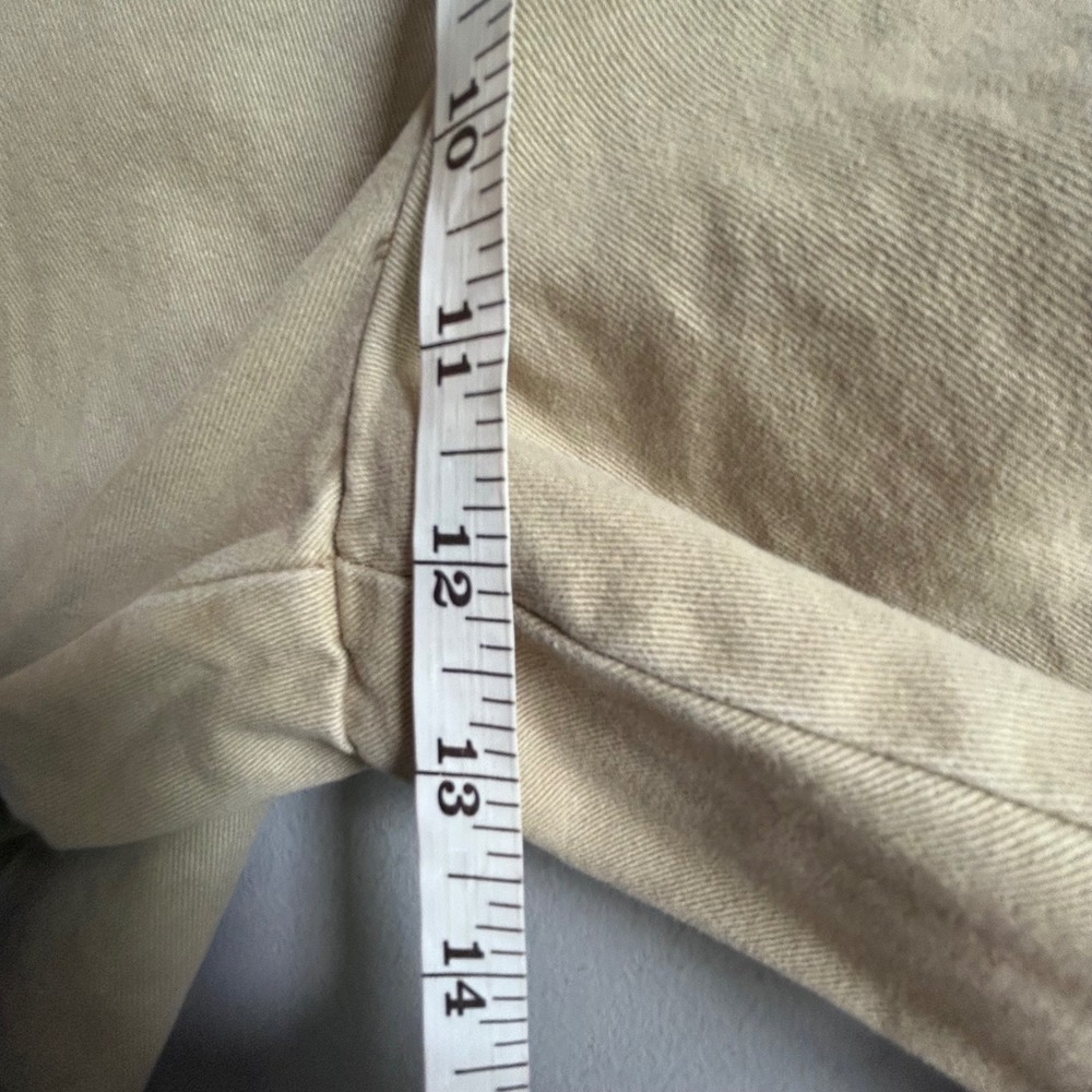 IZOD Mens Khaki Chino Pants Tan 100% Cotton Straight Leg Trousers 38x30 - Picture 6 of 10